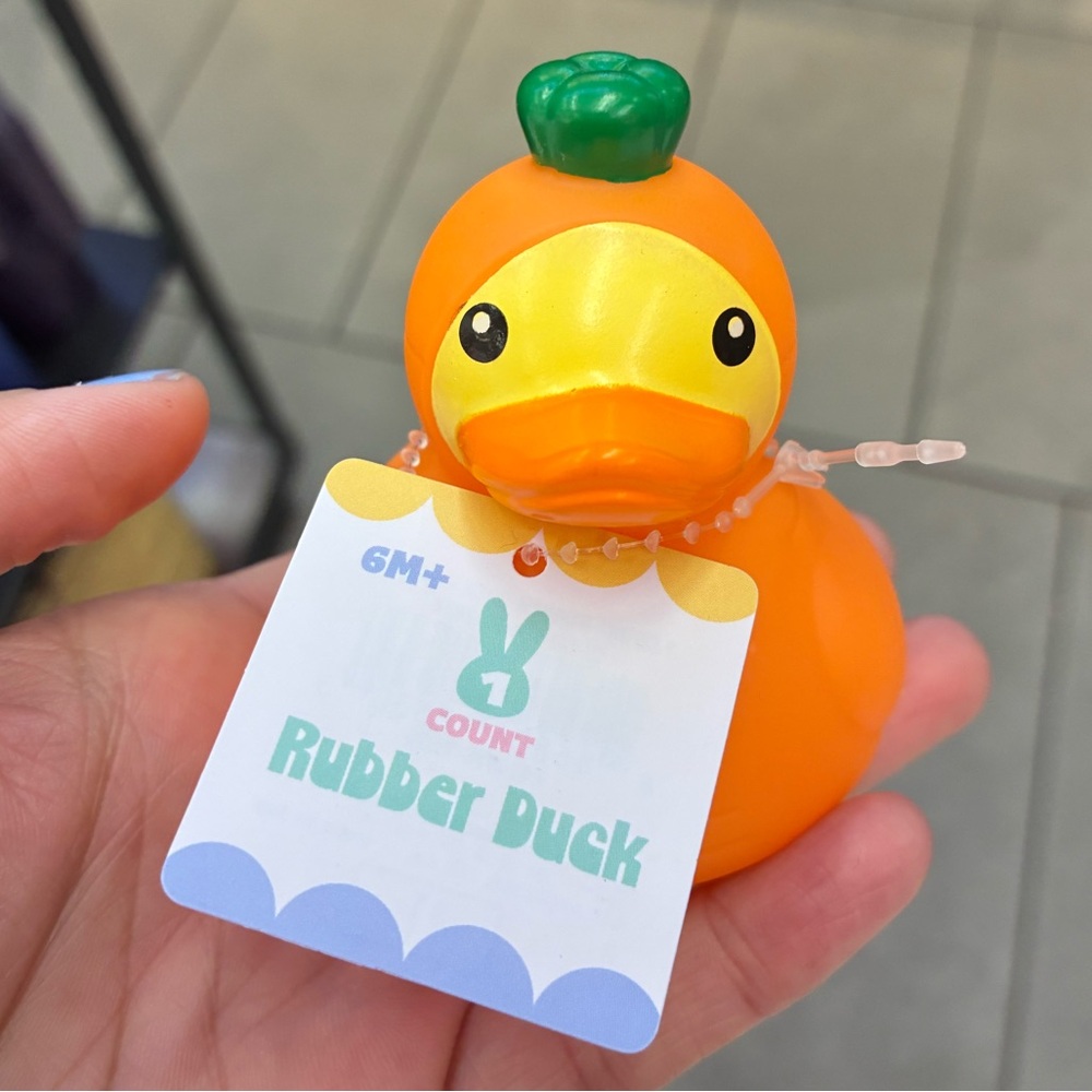NWT Orange Rubber Duckie for kids. Perfect for Easter! 🐣